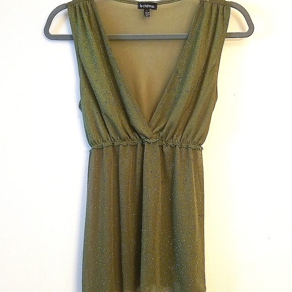 Sexy Sheer Sparkly Baby Doll Top - Picture 3 of 7